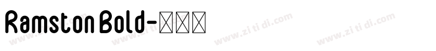 Ramston Bold字体转换